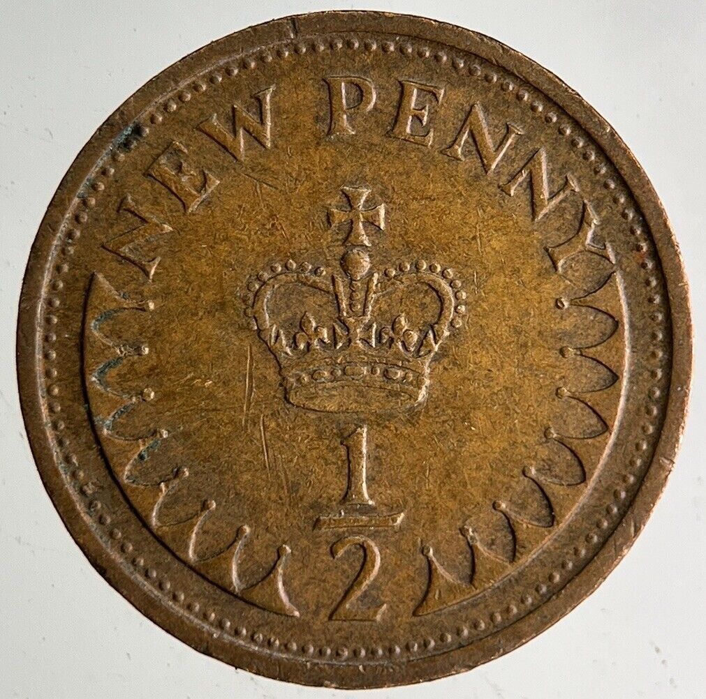 1974 Elizabeth II New 1/2 Half - Penny Coin | Very High Grade