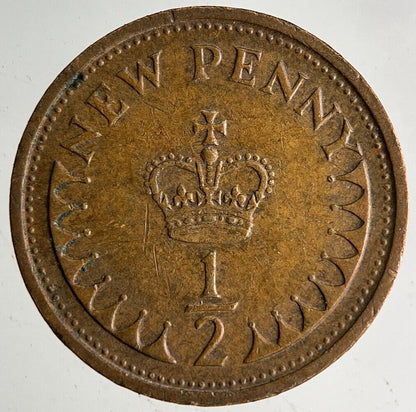 1974 Elizabeth II New 1/2 Half - Penny Coin | Very High Grade