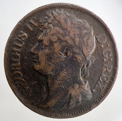 1822 George IV Irish Hibernia One Penny Coin | Fine Collectable Grade | a9360