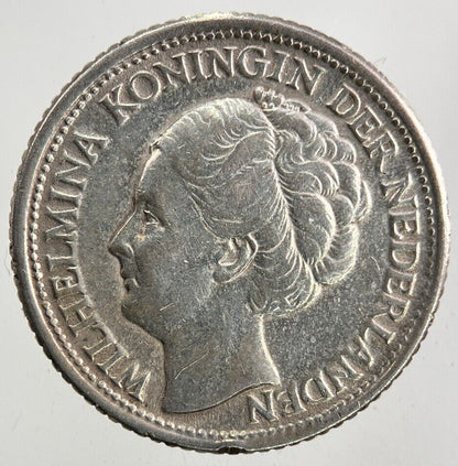 1944 Netherlands 25 Cents Silver Coin | Fine Collectable Grade