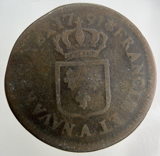 1791 France 2 Sol Coin | Collectable Grade