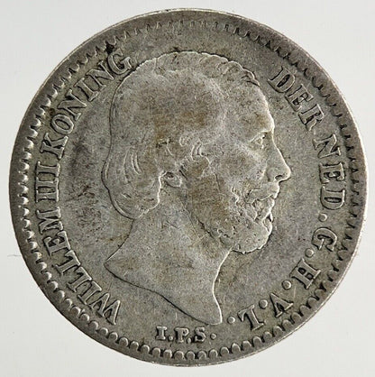 1884 Netherlands 10 Cents Silver Coin | Fine Collectable Grade