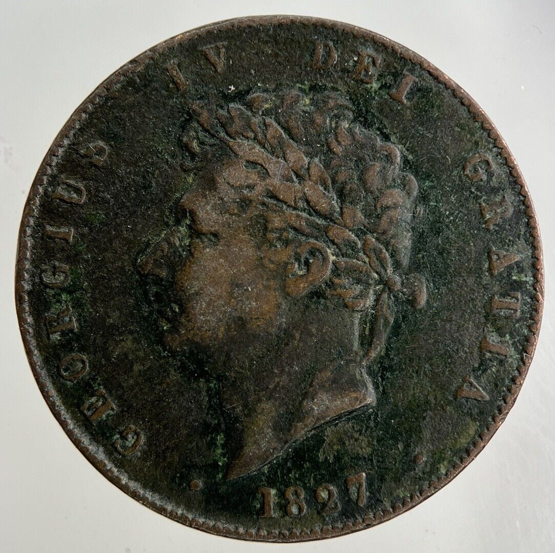 1827 George IV Half - Penny Coin | Collectable Grade