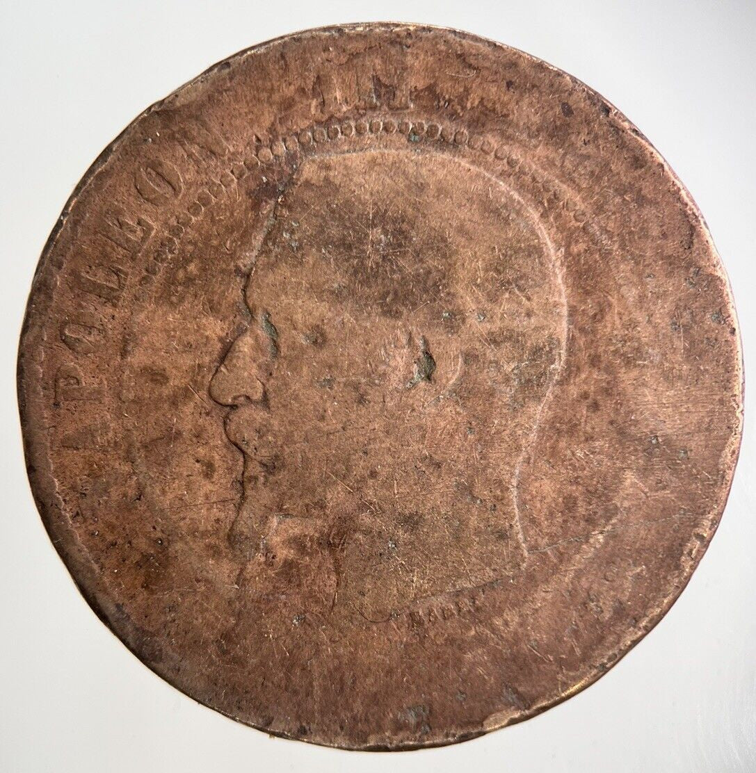 1855 France 10 Centimes Coin | Fair Grade