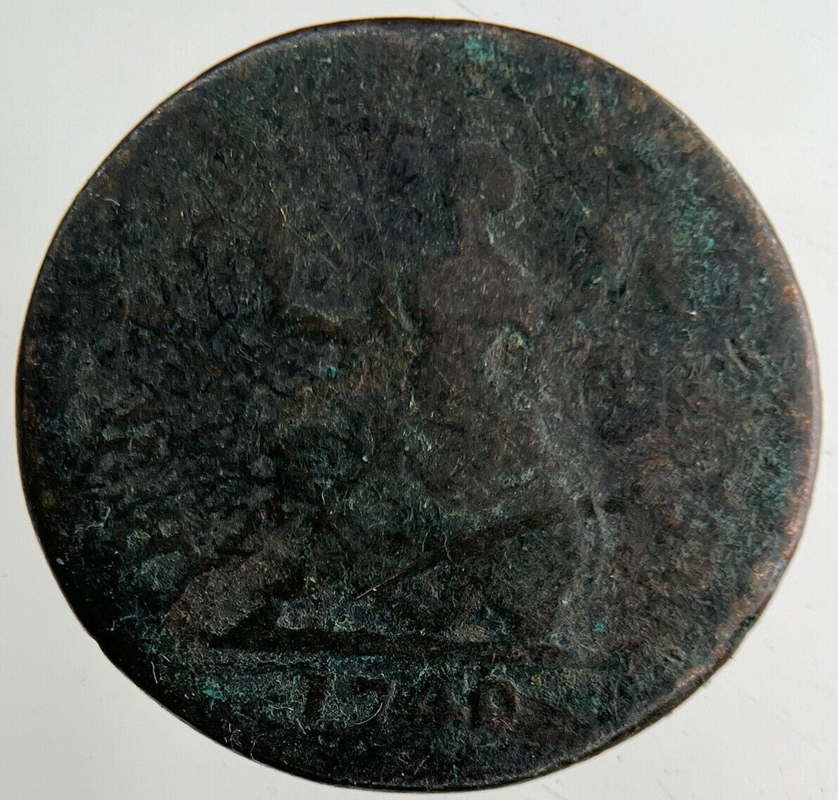 1749 George II 2nd Farthing Coin | Collectable Grade