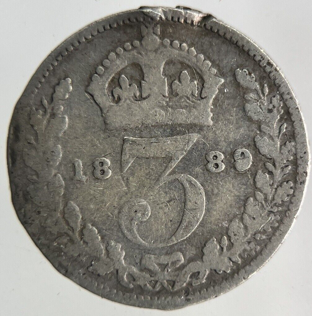 1889 Victoria Threepence Silver Coin | Collectable Grade