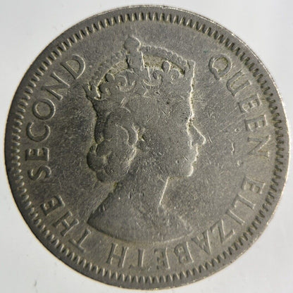 1955 British Caribbean Territories 25 Cents Coin | Fine Collectable Grade