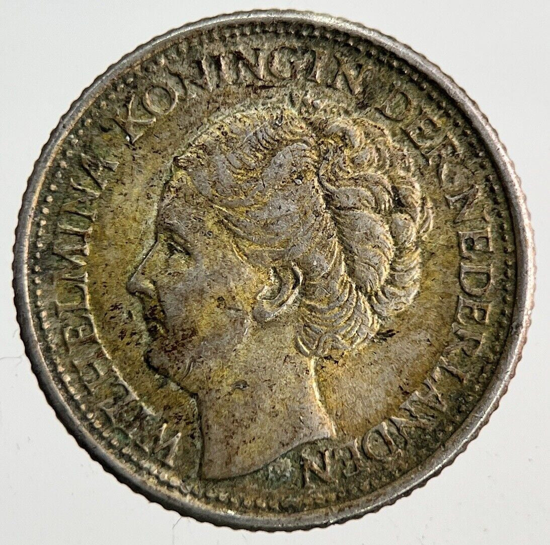 1944 Netherlands 1/10 Gulden Silver Coin | Very High Grade