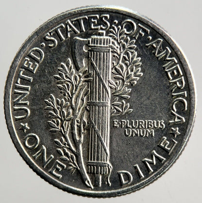 1942 US USA Mercury Dime Silver Coin | Very High Grade | a3741