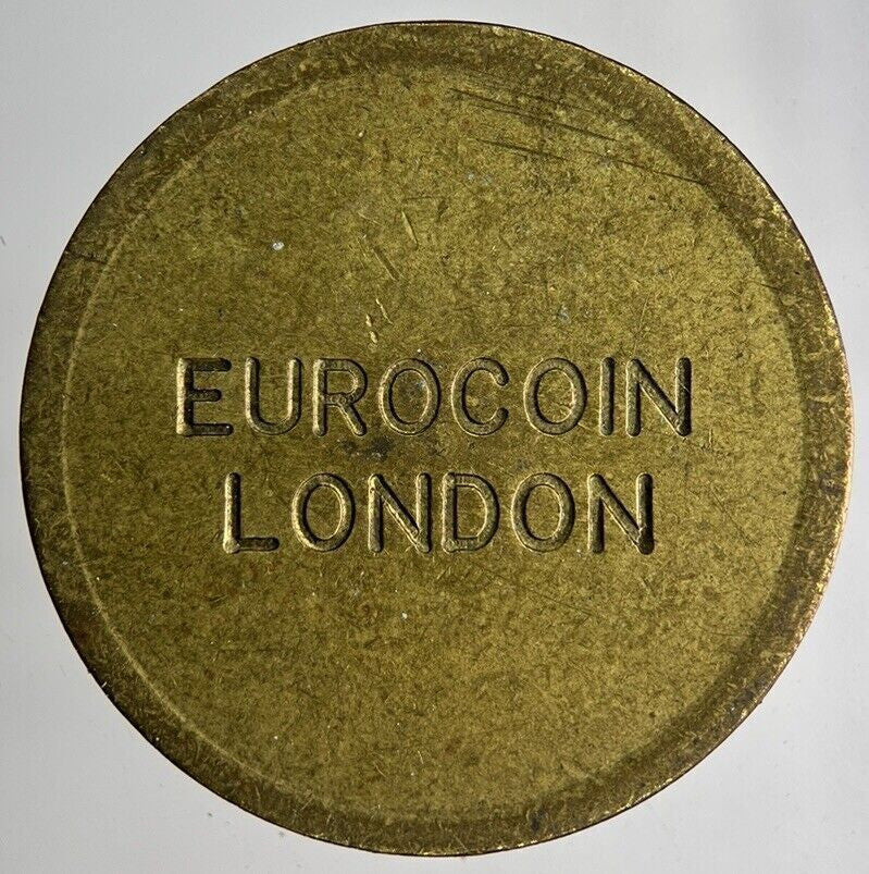 Old Retro London Eurocoin Token Coin | Fine Collectable Grade