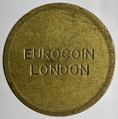 Old Retro London Eurocoin Token Coin | Fine Collectable Grade