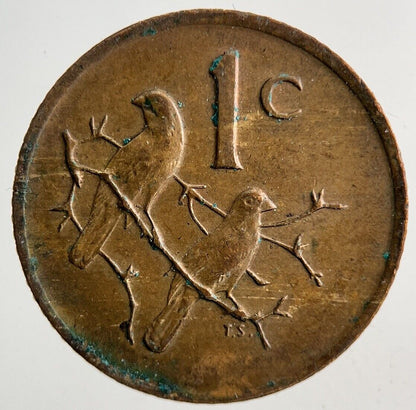 1975 South Africa 1 Cent Coin | Fine Collectable Grade