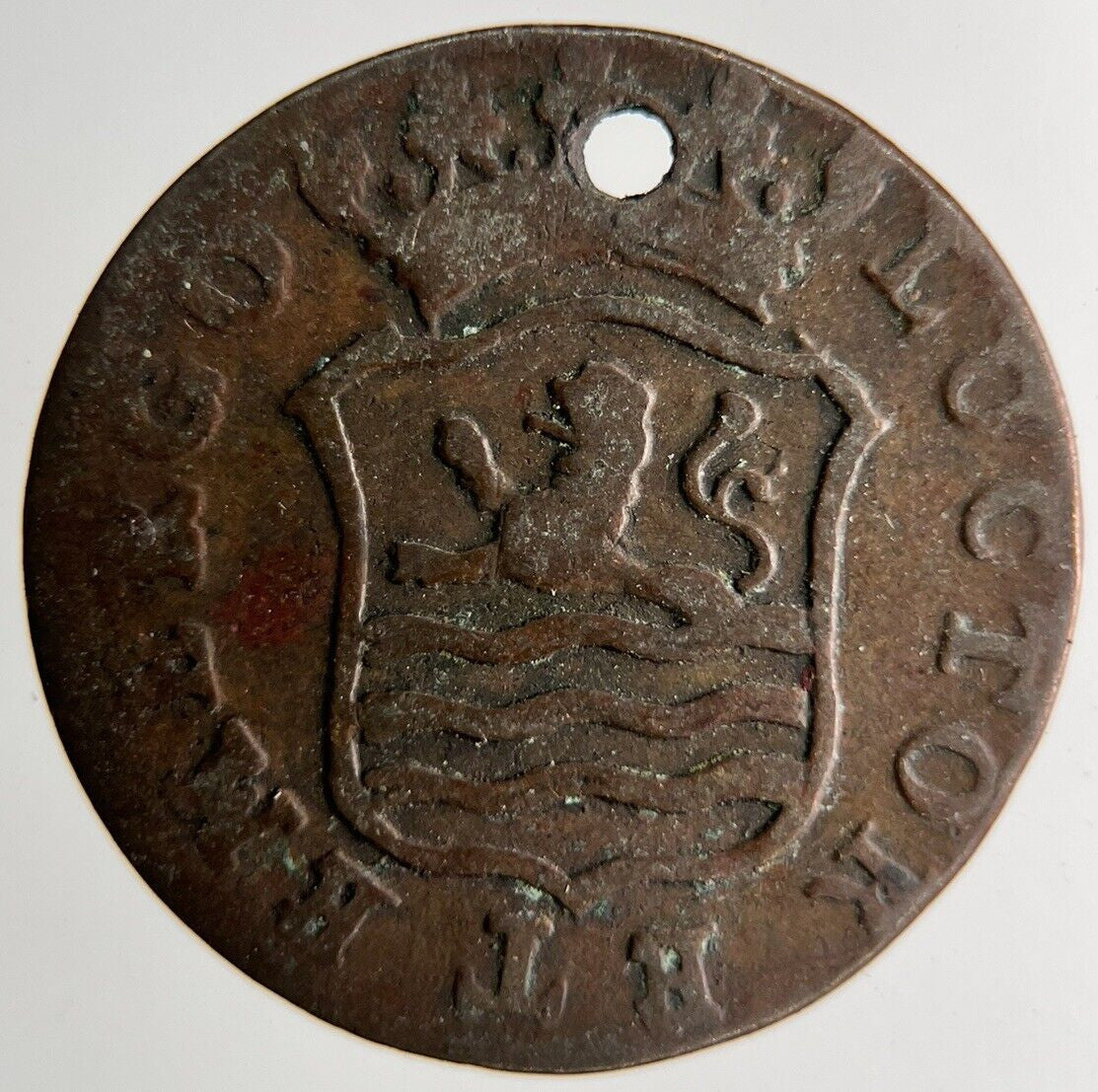 1793 Netherlands Zeelandia Duit Coin | Fine Collectable Grade