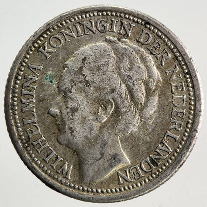1939 Netherlands 10 Cents Silver Coin | Fine Collectable Grade