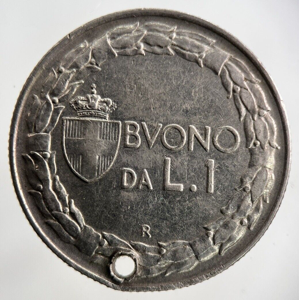 1922 Italy 1 Lira Coin | Fine Collectable Grade