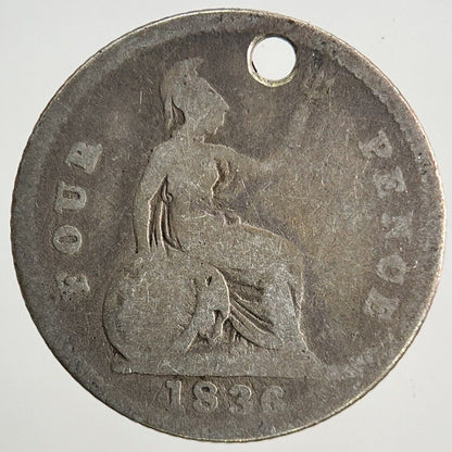 1836 William IV Four - Pence Groat Silver Coin | Collectable Grade