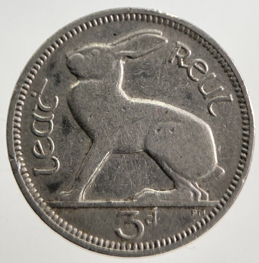 1928 Irish Rabbit Threepence Coin | Collectable Grade | a4722