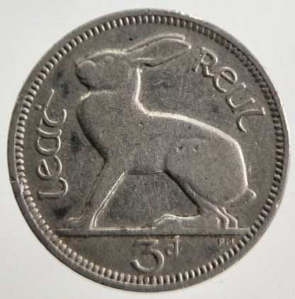 1928 Irish Rabbit Threepence Coin | Collectable Grade | a4722