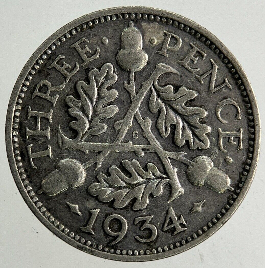 1934 George V Threepence Silver Coin | Collectable Grade