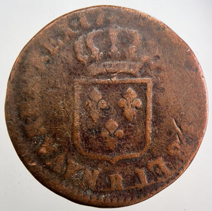 1774 - 1792 France 1 One Sol Coin Louis XVI | Collectable Grade