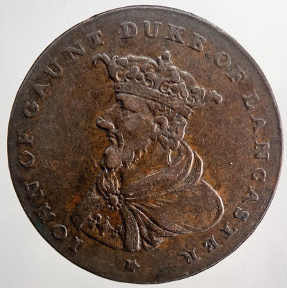1792 Duke Of Lancaster Half - Penny Token Coin | Very High Grade | a6540