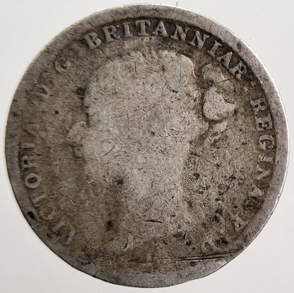 1884 Victoria Threepence Silver Coin | Fair Grade | a3816