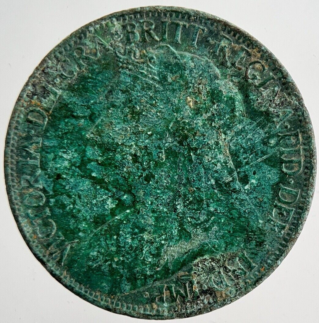 1900 Victoria Farthing Coin | Collectable Grade | a6174