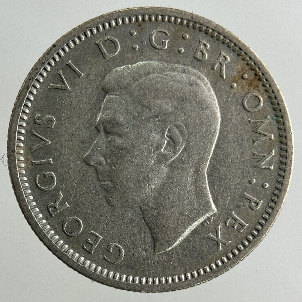 1938 George VI Sixpence Silver Coin | Fine Collectable Grade