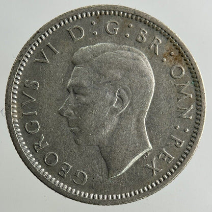 1938 George VI Sixpence Silver Coin | Fine Collectable Grade