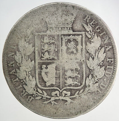 British Victoria Half Crown Silver Coin | Fair Grade