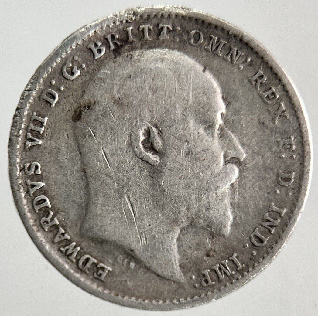 1902 Edward VII Threepence Silver Coin | Collectable Grade
