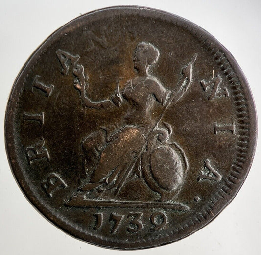 1839 George II 2nd Farthing Coin | Fine Collectable Grade