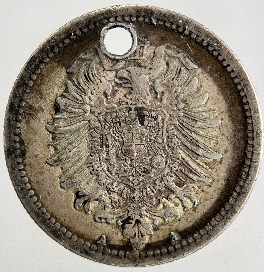 1876 Germany 50 Pfennig Silver Coin | Fine Collectable Grade