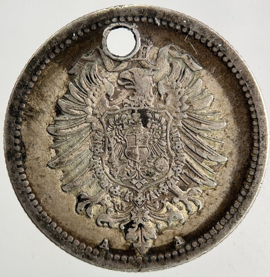 1876 Germany 50 Pfennig Silver Coin | Fine Collectable Grade