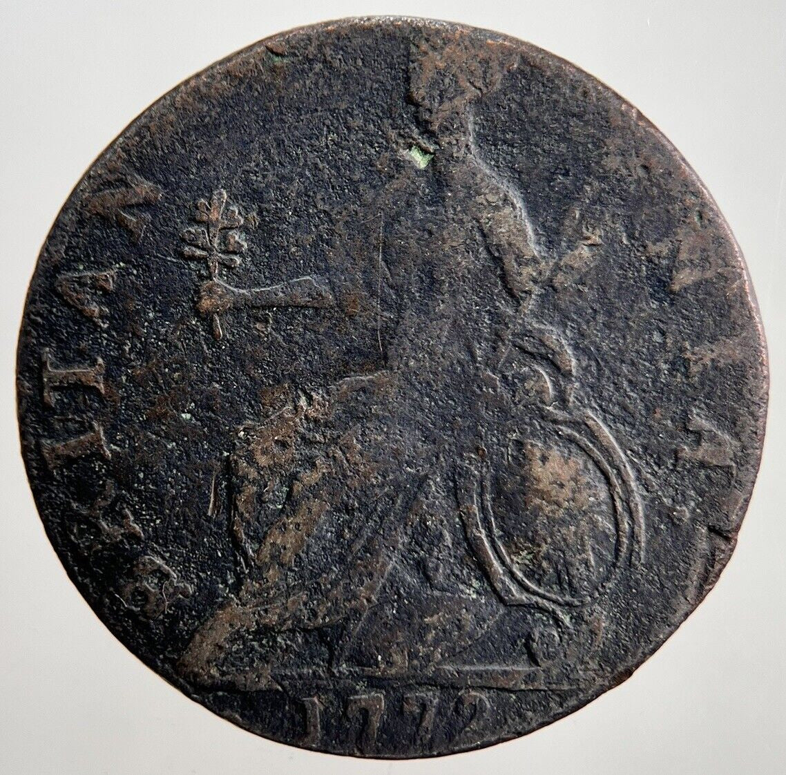 1772 George III 3rd Half - Penny Coin | Collectable Grade | a2261