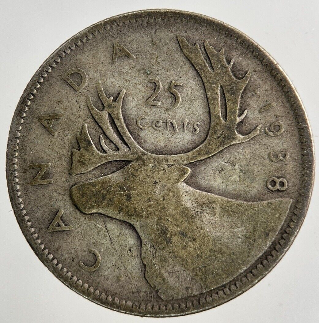 1938 Canada 25 Cents Silver Coin | Collectable Grade