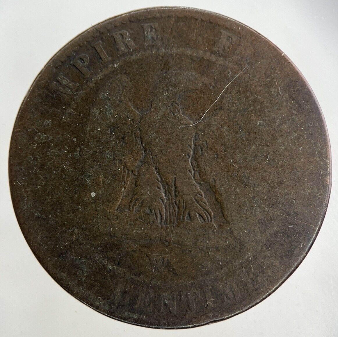 1855 France 10 Centimes Coin | Fair Grade