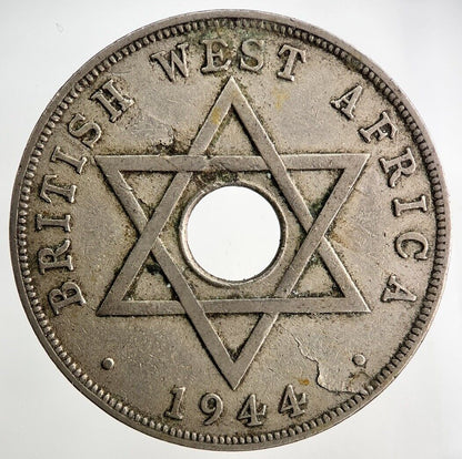 1944 West Africa One Penny Coin | Fine Collectable Grade
