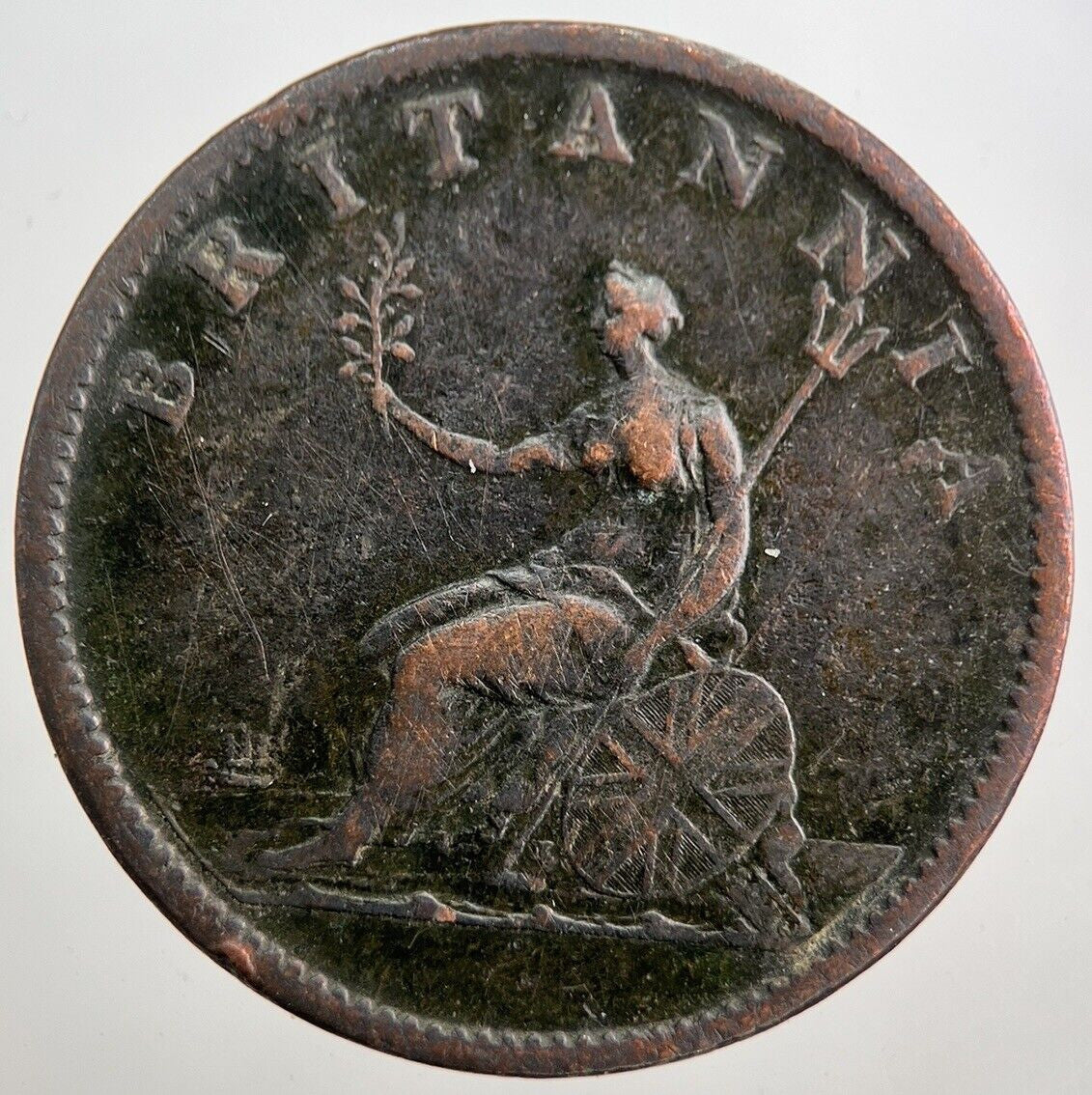1807 George 3rd III Half - Penny British Coin | Collectable Grade | a8042