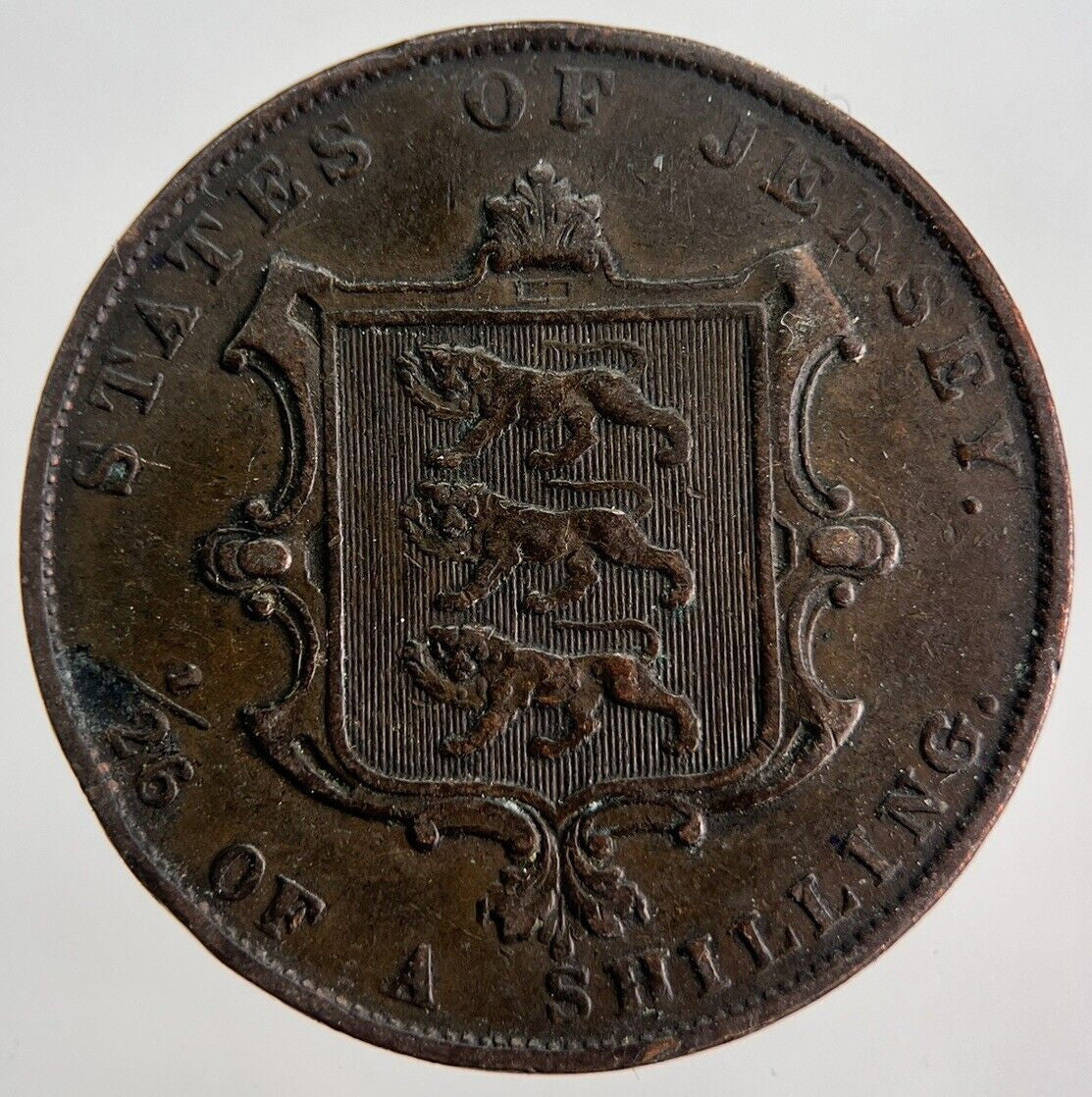 1861 Jersey One Twenty - Sixth 1/26 Shilling Coin | Very High Grade | a7168