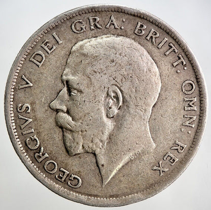 1918 George V Half - Crown Silver Coin | Fine Collectable Grade | a3405