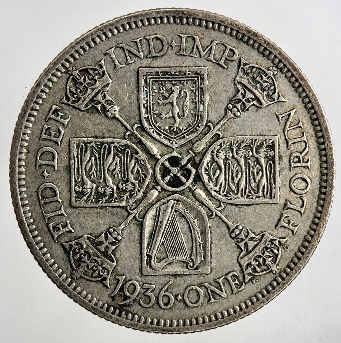 1936 George V Florin Silver Coin | Fine Collectable Grade