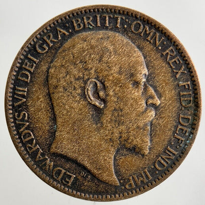 1909 Edward VII Farthing Coin | Fine Collectable Grade