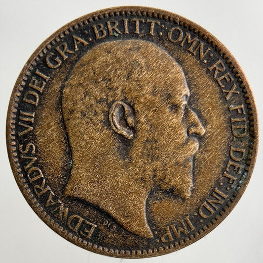1909 Edward VII Farthing Coin | Fine Collectable Grade
