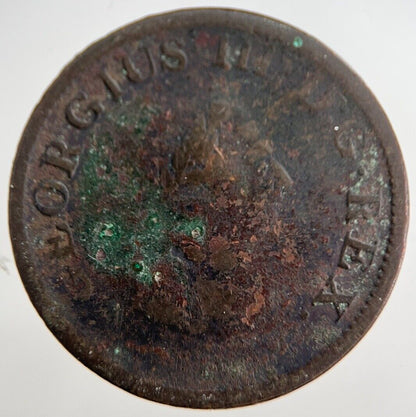 1806 George III Irish Hibernia Half - Penny Coin | Collectable Grade | a8299