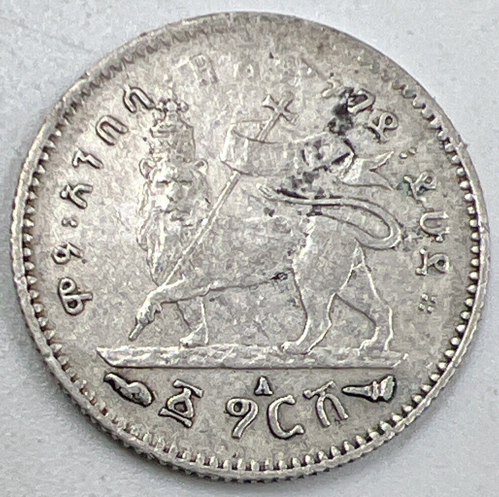 1902-1903-A 1 Qersh | Ethiopia Silver Coin | Collectable Grade | a878