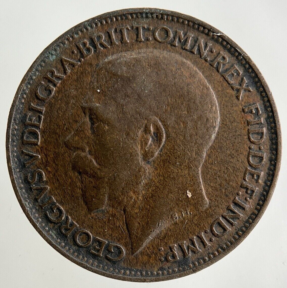 1922 George V Farthing Coin | Fine Collectable Grade