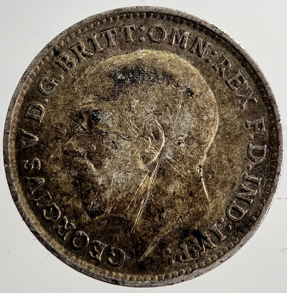 1917 George V Threepence Silver Coin | Very High Grade | a8569