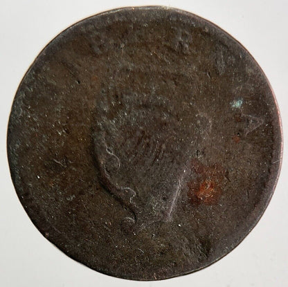 Irish Hibernia Farthing Coin | Fair Grade