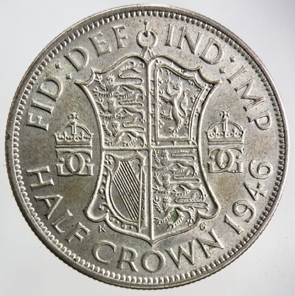 1946 George VI Silver Half - Crown Coin | Fine Collectable Grade